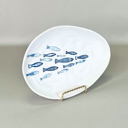 Keramik fiskefad - hndlavet