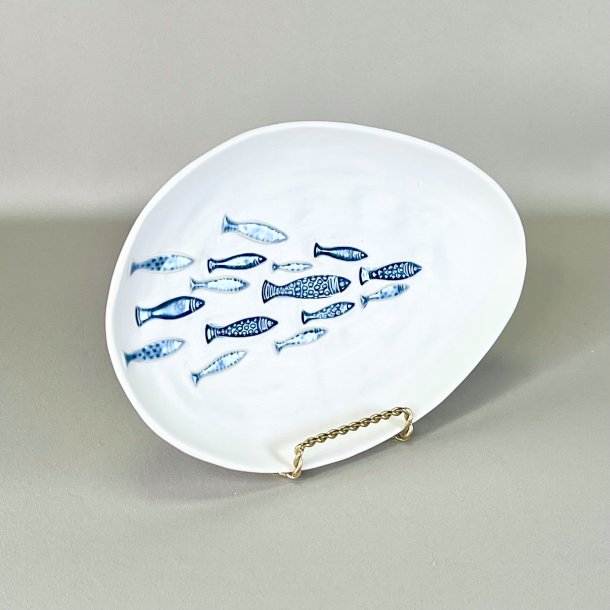 Keramik fiskefad - hndlavet