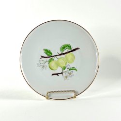 Frokosttallerken (6 stk samlet) - hndmalet med frugtmotiver 