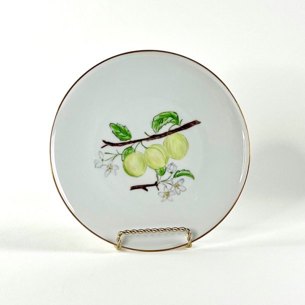 Frokosttallerken (6 stk samlet) - hndmalet med frugtmotiver 