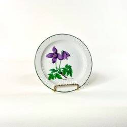 Kagetallerken (6 stk samlet) - h�ndmalet blomstermotiv