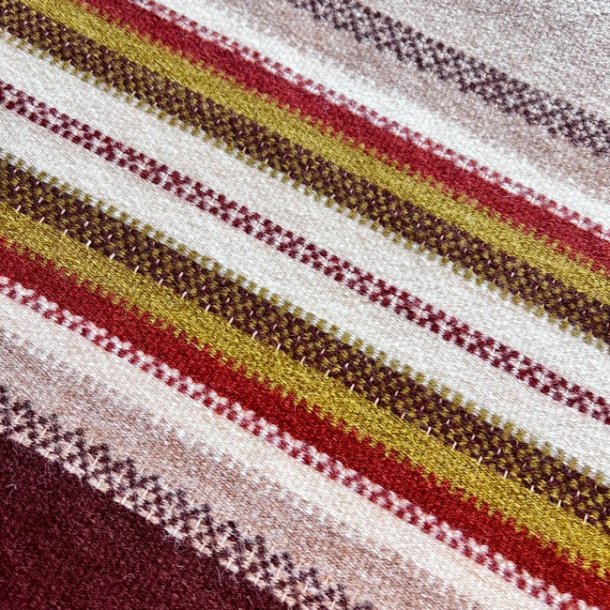 Hndvvet lber - brune farver (ca. 36x120)