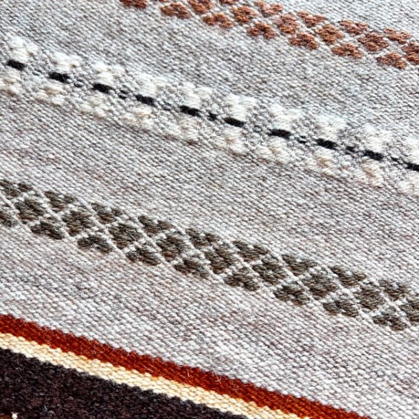 Hndvvet lber - gyldne farver (ca. 50x140)