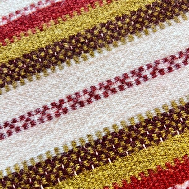 Hndvvet lber - brune farver (ca. 36x120)