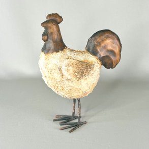 Hane - figur i metal 