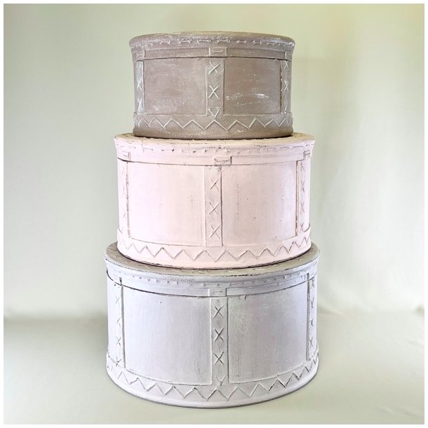 Hatteske - rund (st a' 3 stk samlet)