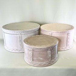 Hatteske - rund (st a' 3 stk samlet)