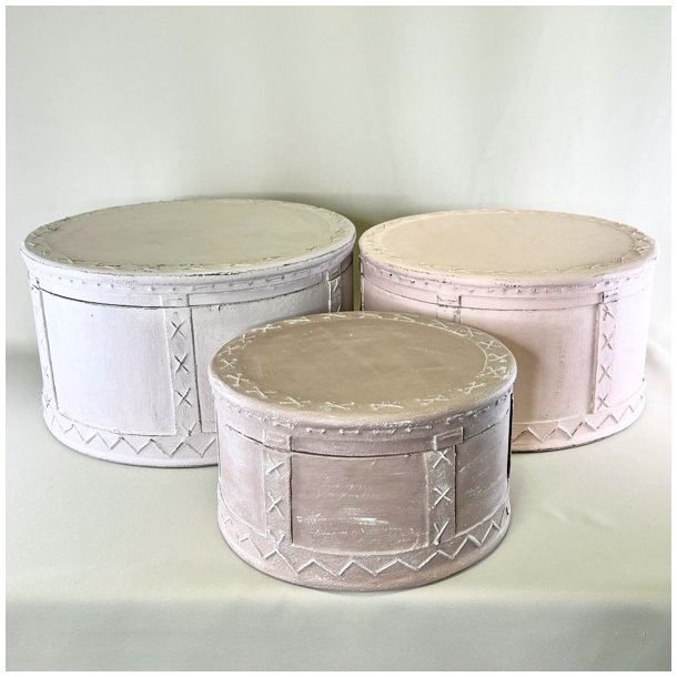 Hatteske - rund (st a' 3 stk samlet)