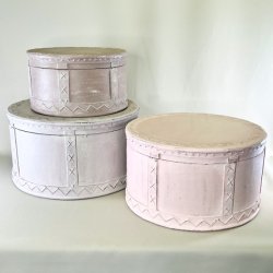 Hatteske - rund (st a' 3 stk samlet)