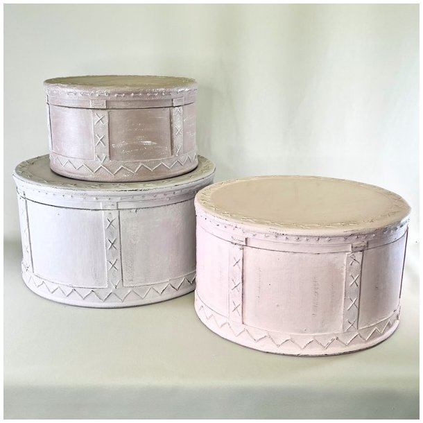 Hatteske - rund (st a' 3 stk samlet)