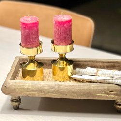 Messing lysestage - Hejl  