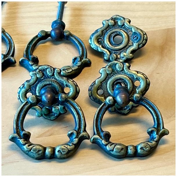 Mbelgreb - hngegreb m/lille plade (6 stk samlet)