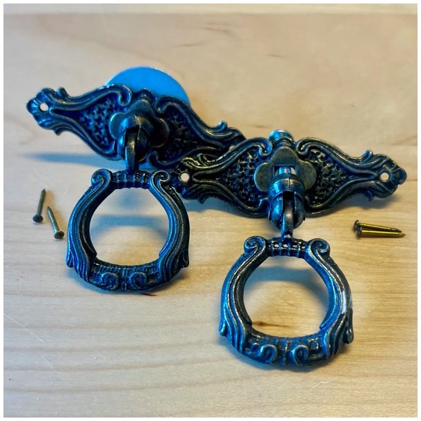 Mbelgreb - kul, hngegreb (genbrug - 2 stk samlet)