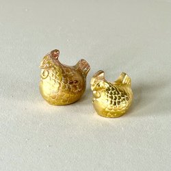 Vintage mini hns i messing (par) 