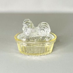 Hnekrukke i glas, gul/klar