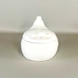 Hnekrukke - hvid, buttet 