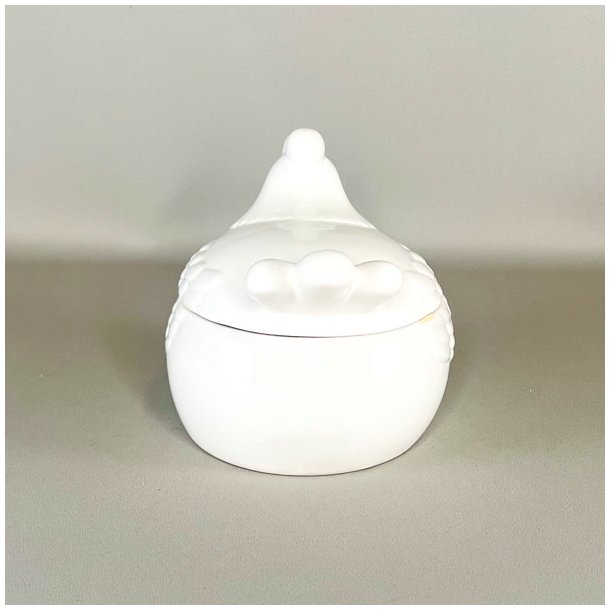 Hnekrukke - hvid, buttet 