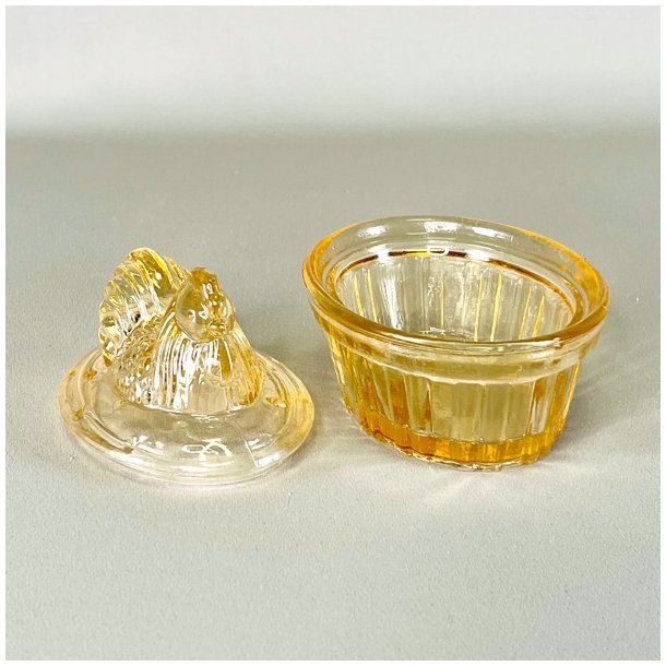 Hnekrukke i gult glas 