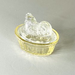 Hnekrukke i glas, gul/klar