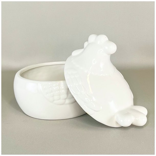 Hnekrukke - hvid, buttet 