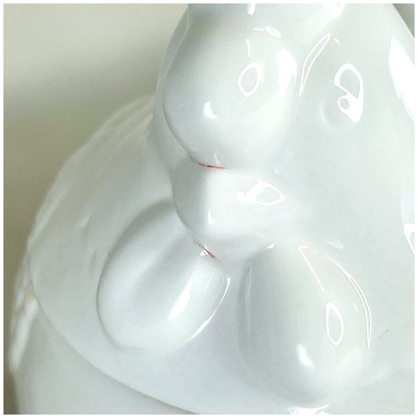 Hnekrukke - hvid, buttet 