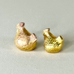 Vintage mini hns i messing (par) 