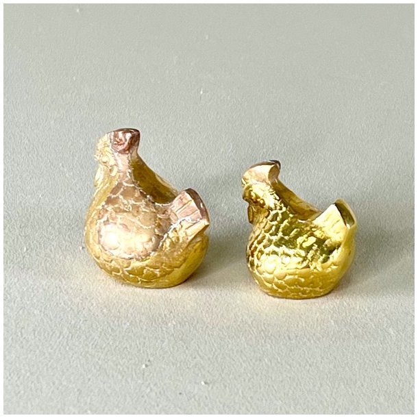 Vintage mini hns i messing (par) 