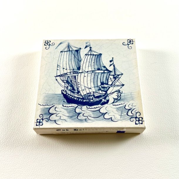 Hollandske kakler (12 stk) i �ske, 4x4 cm 