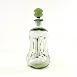 Holmegaard Klukflaske - smoke, H27,5 cm 