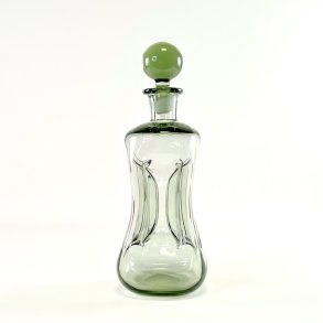 Holmegaard Klukflaske - smoke, H27,5 cm 