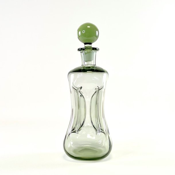 Holmegaard Klukflaske - smoke, H27,5 cm 