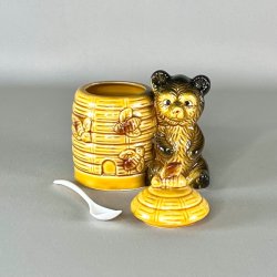 Honningkrukke m/bamse - antik