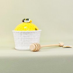 Honningkrukke med bi p lg 