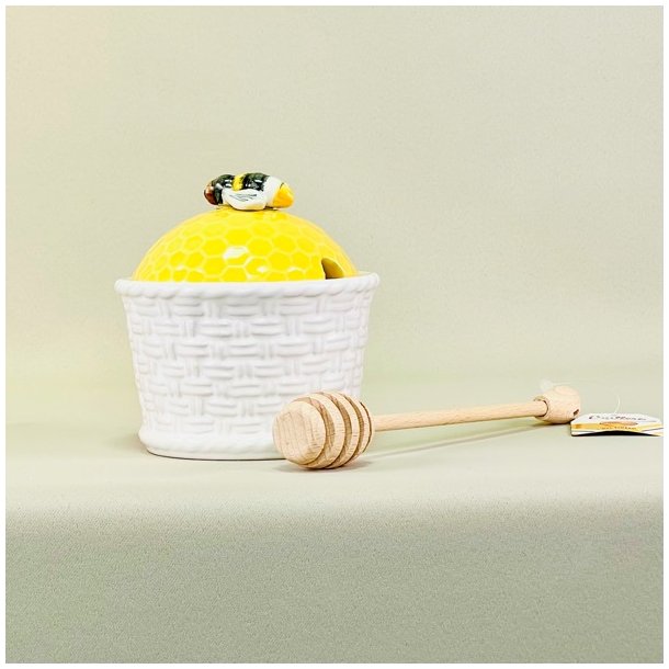 Honningkrukke med bi p lg 