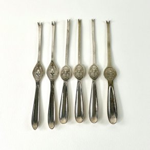 Hummergafler (s�t a' 6 stk samlet) - gafler til skaldyr