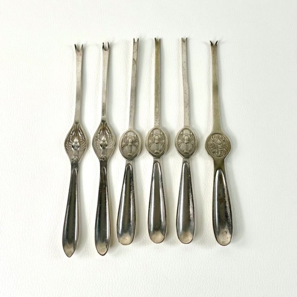 Hummergafler (s�t a' 6 stk samlet) - gafler til skaldyr