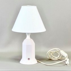 Bordlampe - lille, hvid