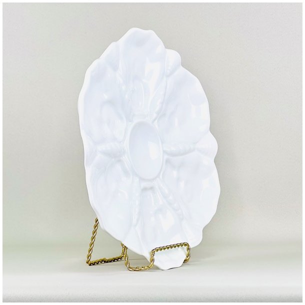 sterstallerken - hvid 