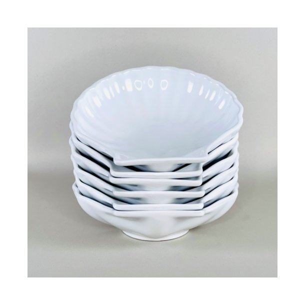 Muslingeskl - hvid, fransk stentj