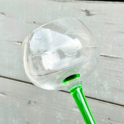 Hvidvinsglas - Alsace, grn fod og ciceleringer