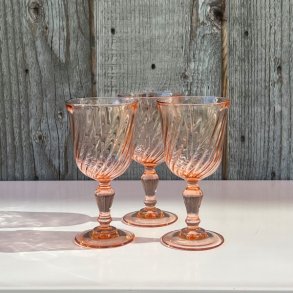 Vinglas hvidvin - lyserd med swirl