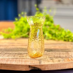 Hyacintvase - gylden, Fyens Glasvrk