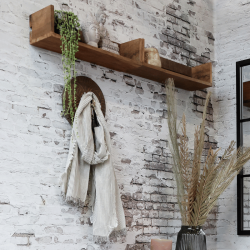 Hylde med kanter, genbrugstr� - Grimaud L50 cm