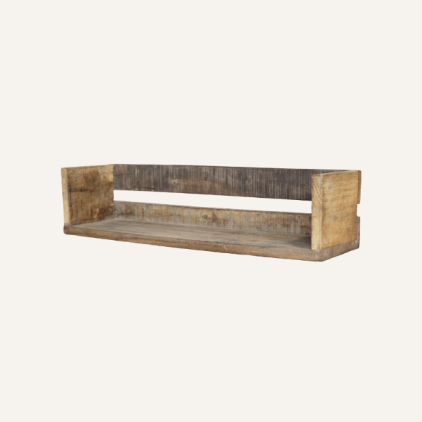Hylde med kanter, genbrugstr� - Grimaud L50 cm