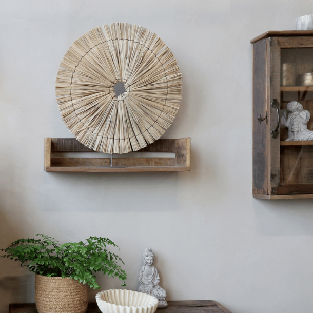 Hylde med kanter, genbrugstr� - Grimaud L60 cm