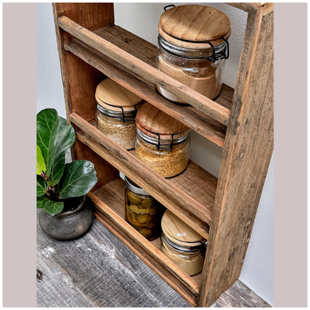 V�ghylde i genbrugstr� H60 cm