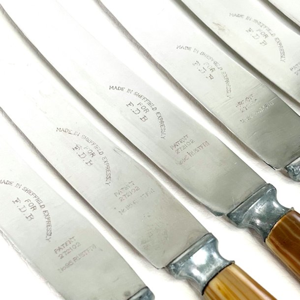 Knive - middagsknive (12 stk samlet), Sheffield for FDB