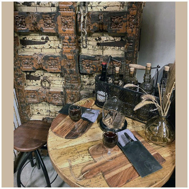 Barone vinflaskeholder i metal 