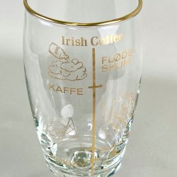 Irish Coffee glas (2 stk samlet) - store p lav fod m/tegninger