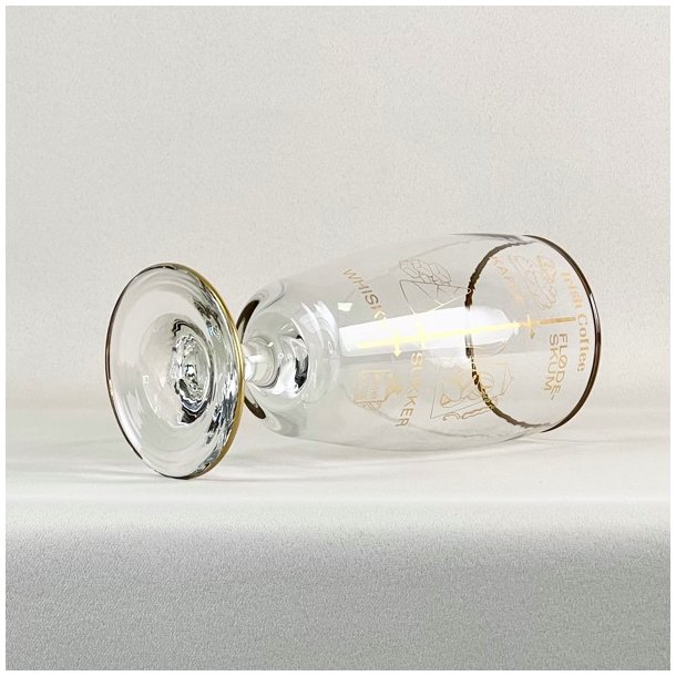 Irish Coffee glas (2 stk samlet) - store p lav fod m/tegninger